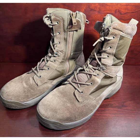 5.11 ATAC 2.0 8" Desert Dark Coyote Military Style Tactical Suede Boot Mens 11 - Picture 2 of 12